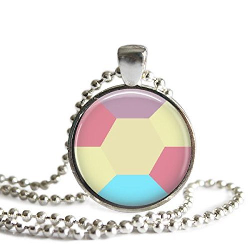 Steven Universe Pearl Necklace 1 inch Silver Plated Picture Pendant