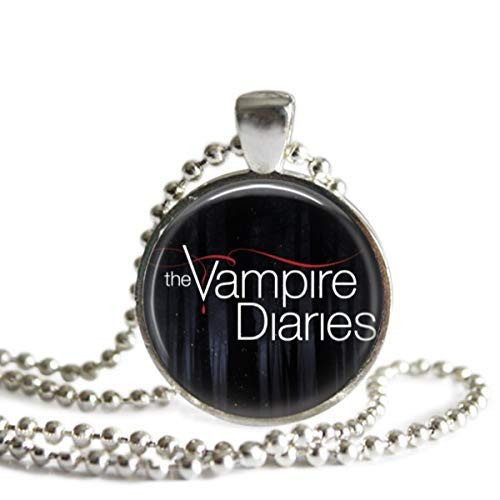 The Vampire Diaries 1 Inch Silver Plated Pendant Necklace