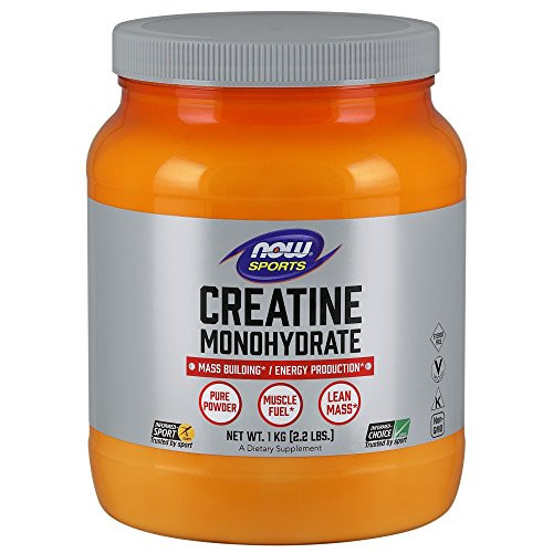 NOW Sports Nutrition  Creatine Monohydrate Powder  Mass Building* Energy Production*  2.2-Pound