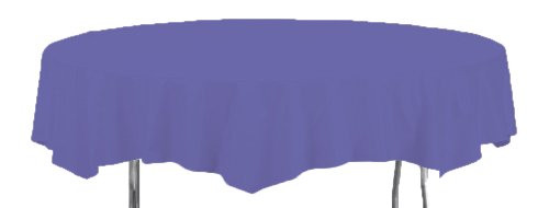 Creative Converting Octy-Round Paper Table Cover, 82-Inch, Purple