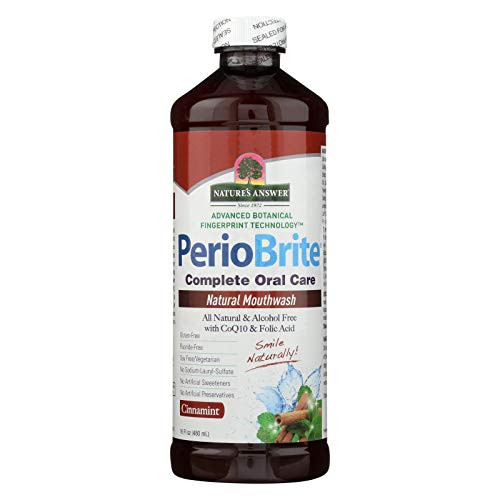 Natures Answer Mouthwash 16 Fluid Ounce - Cinnamint Periowash Natures Answer Mouthwash 16 Fluid Ounce - Cinnamint Periowash