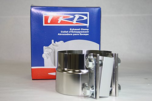 TRP 4 inch Preformed Stainless Steel Exhaust Band Clamp with I Block