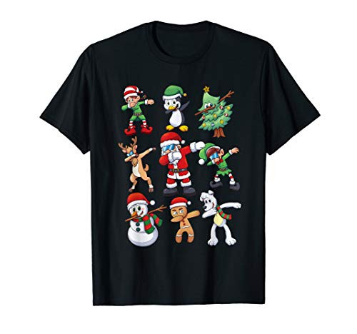 Christmas Shirt for Kids Boys Dabbing Santa Elves Xmas Gift T-Shirt Christmas Shirt for Kids Boys Dabbing Santa Elves Xmas Gift T-Shirt