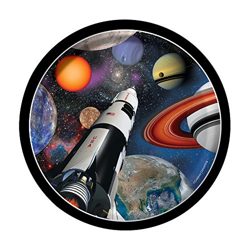 Creative Converting Space Blast Sturdy Style Paper Lunch Plates (8 Count), 7"