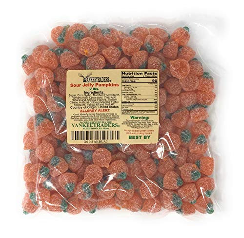 Sour Jelly Pumpkins  2 Lbs  Autumn  Halloween  Fall Candy