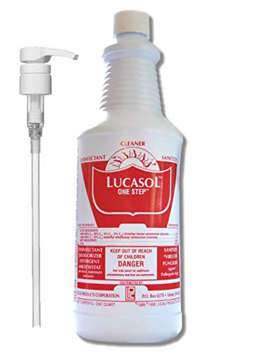 Lucasol One Step Disinfectant  32 Ounce  plus Pump