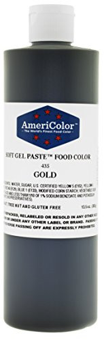 AmeriColor Gold Soft Gel Paste Food Color  13.5 Ounce