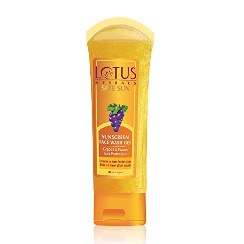 Lotus Herbals Safe Sun Sunscreen Face Wash Gel  80g