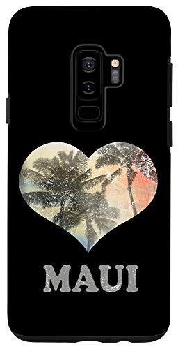 Galaxy S9 plus Maui Vacation Sunset Palm Tree Case