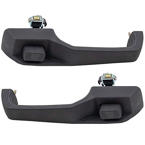 Brock Replacement Driver and Passenger Rear Outside Outer Door Handles Compatible with 93-98 Grand Cherokee Van 55075655 55075654