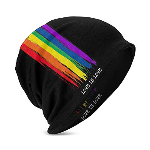Kids Winter Hat  Warm and Soft Love is Love Gay Pride Knit Hat  Beanie Hat  Cap  Balaclava for Boy Girls