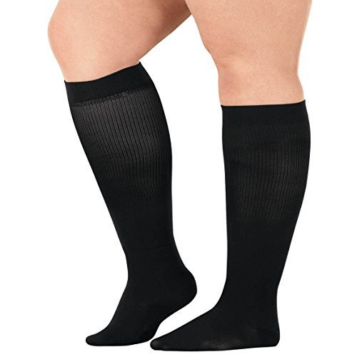 Silver StepsTM Wide Calf Compression Socks  8-15 mmHg