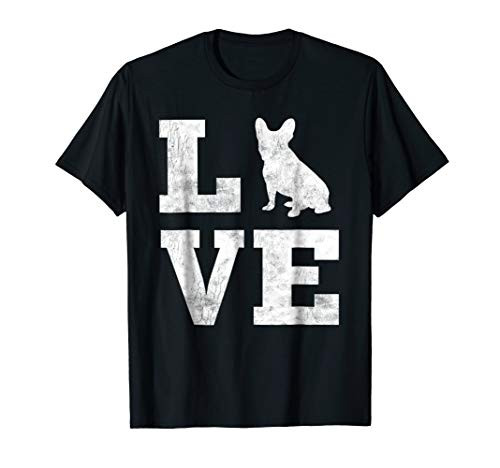 I Love French Bulldog Shirt Frenchie Dog Lover Owner Gifts
