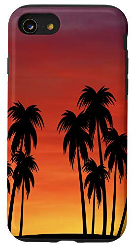 iPhone SE  2020    7   8 Palm Tree Tropical Summer Beach Paradise Theme Sunset Gift Case