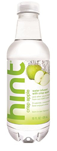 Hint Water Crisp Apple  Pack of 6  16 Ounce Bottles  Pure Water Infused with Crisp Apple  Zero Sugar  Zero Calories  Zero Sweeteners  Zero Preservatives  Zero Artificial Flavors