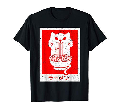 Anime Cat Ramen Kawaii Neko Noodles T-Shirt Anime Cat Ramen Kawaii Neko Noodles T-Shirt