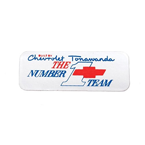 Eckler s Premier Quality Products 33181041 Camaro Valve Cover Decal Number 1 Team Tonawanda Big Block 72
