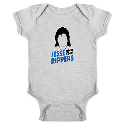 Pop Threads Jesse and The Rippers Band Retro Funny 90s Gray 6M Infant Baby Boy Girl Bodysuit