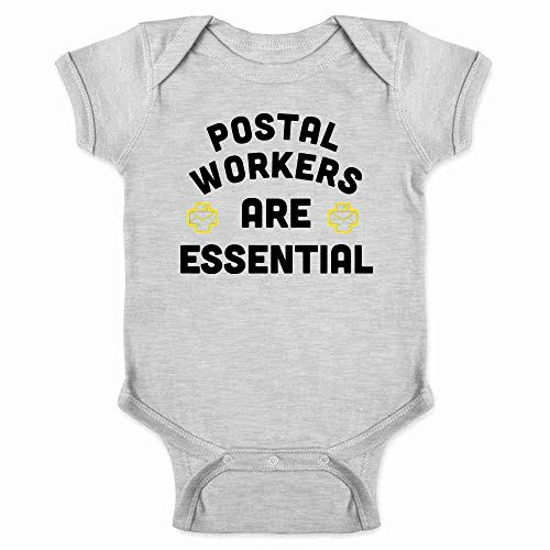 Postal Workers are Essential Workers Gray 6M Infant Baby Boy Girl Bodysuit