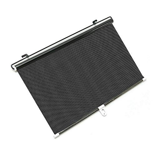Foknya Retractable Auto Sun Shade for Block Sun Glare and Heat  Universal Roller Blind to Protect Baby  Kids  Pets and Passengers in The Back Seat from Harmful UV Rays and Heat