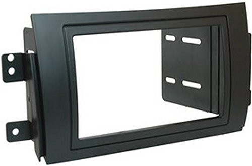 Scosche SI2228B Compatible with 2007-12 Suzuki SX4 ISO Double DIN  and  DIN plusPocket Dash Kit  Black