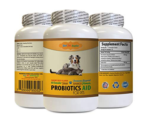 Dog probiotic Pills - PET PROBIOTICS AID - Dogs and Cats - Immune Support Formula - VETS Best - Dog acidophilus - 1 Bottle  60 Treats