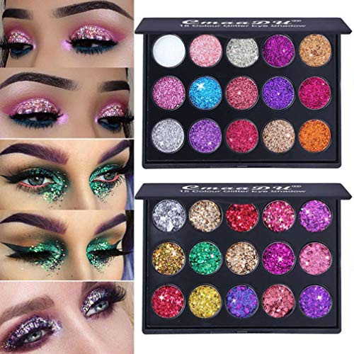 MEICOLY Glitter Eyeshadow Palette 30 Colors Pressed Shimmer Pigmented Mineral Ultra Makeup Palette Highlight Eye Shadow Powder Long Lasting Waterproof