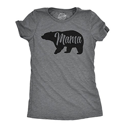 Womens Mama Bear T Shirt Cute Funny Best Mom of Boys Girls Cool Mothers Day Tee Dark Heather Grey - XL Womens Mama Bear T Shirt Cute Funny Best Mom of Boys Girls Cool Mothers Day Tee Dark Heather Grey - XL