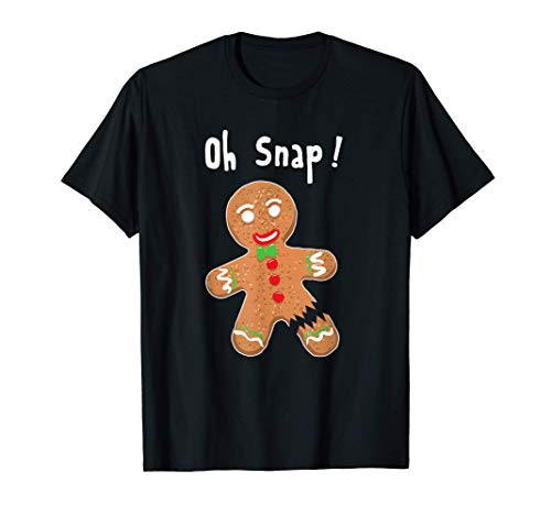 Gingerbread Man Oh Snap Christmas Cookie Costume Baking Team T-Shirt Gingerbread Man Oh Snap Christmas Cookie Costume Baking Team T-Shirt