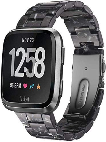 Junboer Resin Band for Fitbit Versa Band  Compatible for Fitbit Versa Fitbit Versa 2   Fitbit Versa Lite Edition Bands Women Men  Lightweight Premium Resin Replacement Strap for Fitbit Versa Watch