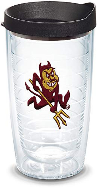 Tervis Arizona State Sun Devils Sparky Mascot Tumbler with Emblem and Black Lid 16oz Clear Tervis Arizona State Sun Devils Sparky Mascot Tumbler with Emblem and Black Lid 16oz Clear