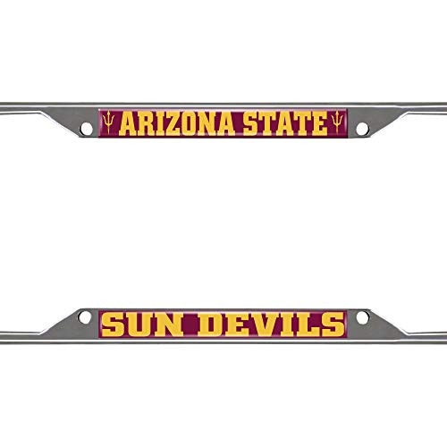 FANMATS NCAA Arizona State Sun Devils License Plate Framelicense Plate Frame  Team Colors  One Sized  24998