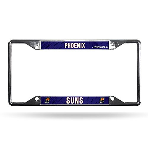 Rico Phoenix Suns NBA Chrome EZ View License Plate Frame