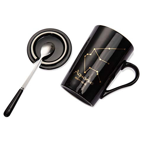 WOMEI Constellation Mug - 15oz Coffee Mugs Set -Constellation Aquarius Cup for Gift To Myself  Perfect For Christmas and Birthdays