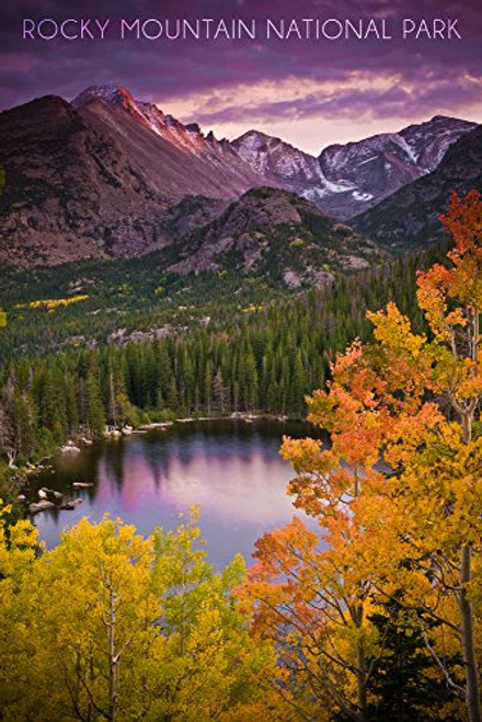 Rocky Mountain National Park Colorado 12x18 Art Print Wall Decor Travel Poster Rocky Mountain National Park Colorado 12x18 Art Print Wall Decor Travel Poster
