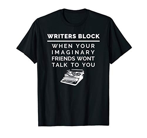 Writer Block Author T-Shirt  Funny Writing Tee For Novelist