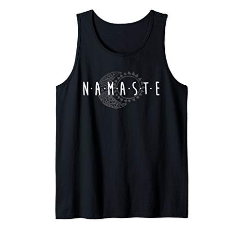 Namaste Sun  and  Moon Cute Boho Hipster Design Yoga Gift Tank Top