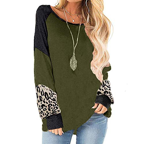 Womens Blouses And Tops Long Sleeve Hessimy Women s Long Sleeve Color Block Tunic Comfy Stripe Round Neck T Shirt Tops Green
