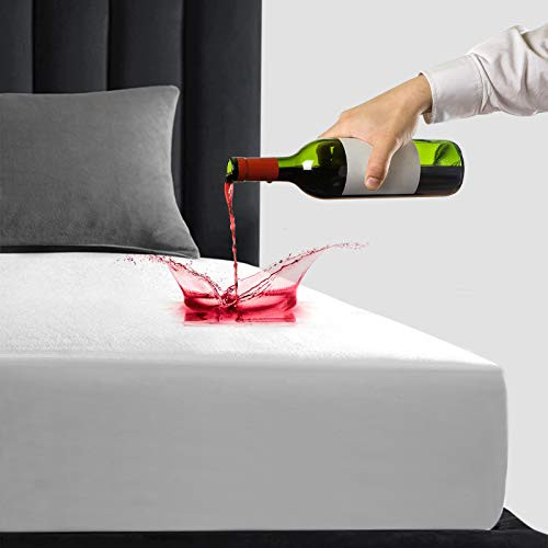Full Waterproof Mattress Protector Full Size Mattress Cover Matressprotector Full Size Bed Premium Soft Cotton Terry Vinyl-Free Breathable Noiseless Hypoallergenic Fitted 14 inch Deep 54 inch x 75 inch Full Waterproof Mattress Protector Full Size Mattress Cover Matressprotector Full Size Bed Premium Soft Cotton Terry Vinyl-Free Breathable Noiseless Hypoallergenic Fitted 14 inch Deep 54 inch x 75 inch