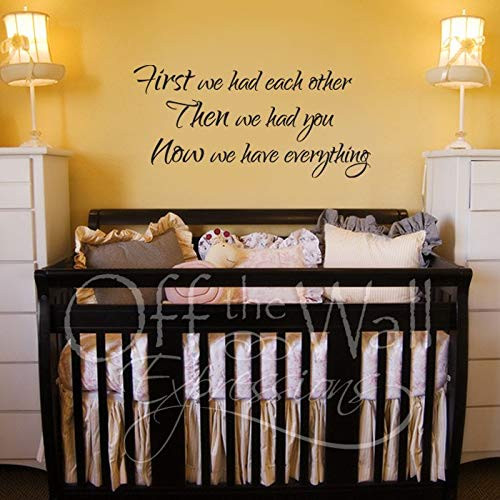 Diuangfoong First We Had Each Other Now We Have Everything Nursery Vinyl Wall Art Decal New Parent Gift Diuangfoong First We Had Each Other Now We Have Everything Nursery Vinyl Wall Art Decal New Parent Gift