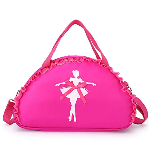 WEISIPU Cute Ballet Dance Bag Small Duffle Bag Backpack Tutu Dress Gym Bag for Girls  Rose red WEISIPU Cute Ballet Dance Bag Small Duffle Bag Backpack Tutu Dress Gym Bag for Girls  Rose red