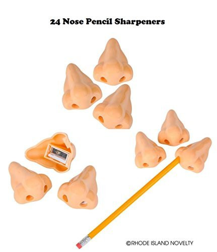 12-Pieces Nose Shape Pencil Sharpeners by Rhode Island Novelty