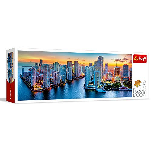 Trefl Panorama Miami After Dark Puzzle  1000 Pieces   Multicolor  29027