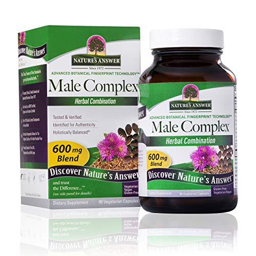 Nature s Answer Male Complex Vegetarian Capsules  90-Count   Daily Male Supplement   Prostate Support   Overall Male Wellness