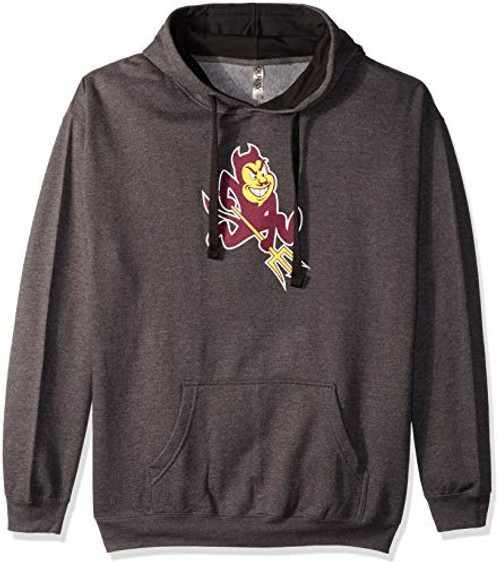 Ouray Sportswear NCAA Benchmark Colorblock Pullover Hood Arizona State Sun Devils Graphite Black Logo Small Ouray Sportswear NCAA Benchmark Colorblock Pullover Hood Arizona State Sun Devils Graphite Black Logo Small