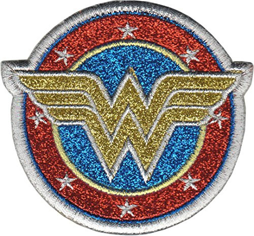 Application DC Comics Originals Wonder Woman Shield with Silver Glitter Patch