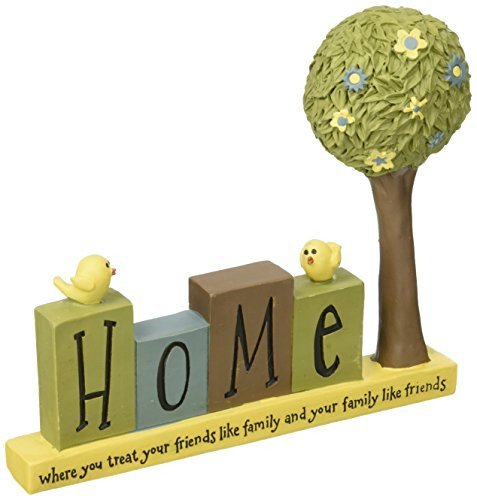 Blossom Bucket 161-10398 Home Decorative Blocks On Base with Tree