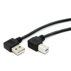 CY Left Angled USB 2.0 A Male to B Male right angled 90 degree Printer cable 100cm