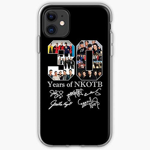 Compatible with iPhone 6 6s 7 Plus 8 Plus X XS XR 11 Pro Max SE 12 Pro Max Case Block Music 30 NKOTB Years On New Kids Pure Clear Phone Cases Fall Protection Cover