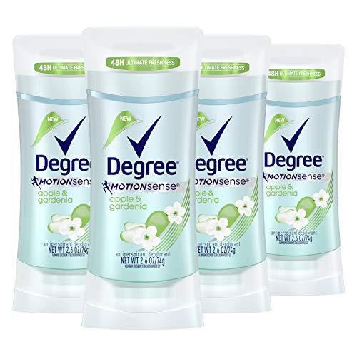 Degree Women Antiperspirant 48 H Ultimate Freshness Apple  and  Gardenia MotionSense Deodorant 2.6 oz 4 count